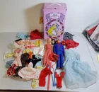 Y-69 VINTAGE 1972 MATTEL BARBIE QUICK CURL BOUTIQUE VINYL CARRYING CASE & ACC.!