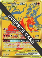 Lightly Played, English Pokemon Holo Reshiram & Charizard GX - SM247  - Oversize on eBay