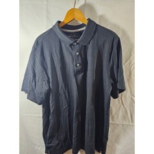 Eddie Bauer Travex Mens Large Blue Polo Shirt
