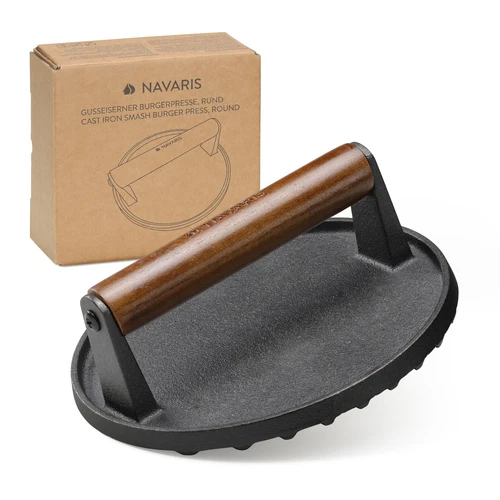 Smashed Burger Presse - Burgerpresse Gusseisen - Burger gesund und schmackhaft