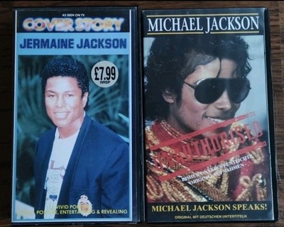 Michael Jackson 2x VHS Videokassette Unauthorized & Jermaine Jackson Original