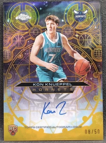 KON KNUEPPEL 2025-26 TOPPS CHROME CHROMOGRAPH GOLD REFRACTOR AUTO /50 *CHASE*