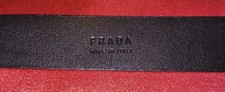 Prada Black Genuine Leather Authentic Belt