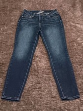 Time And Tru High-Rise Skinny Jeans Womens Size:4 Dark Wash
