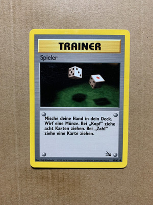 GERMAN Gambler 60/62 Fossil Set - Common Pokemon Card - HP