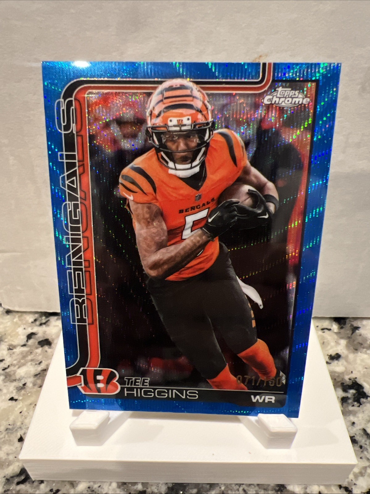 2025 Topps Chrome - Tee Higgins #59 Blue Wave Refractor /150