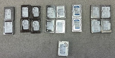 Lot of 18 Mix Brand  Various Sized Hard Drives 3.5'' Tested Wiped READ