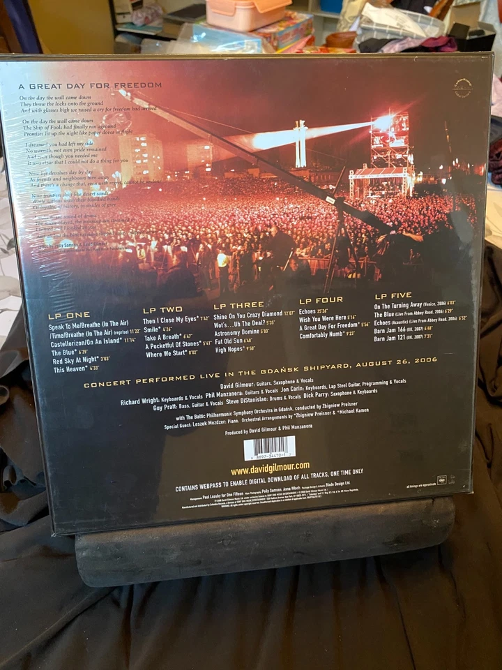 David Gilmour Live in Gdansk 5lp Box Set SEALED!!! MINT!!! MINT!!! MINT!!! - Image 3 of 3