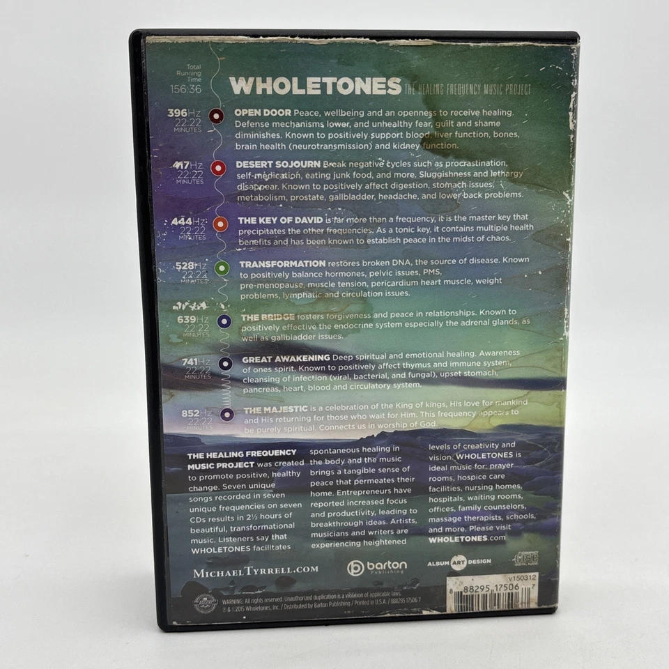 Wholetones The Healing Frequency Music Project 2015 Incomplete Set Missing 2 CDs - Image 2 of 4