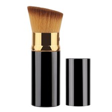 Makeup Brush Portable Soft Bristles Make Up Brush with Lid Powder Blush Brush