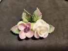 Crown Staffordshire Fine Bone China 8 Flower Place Card Holders England — photo 5