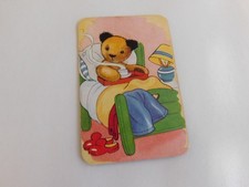 VINTAGE GAME CARD SOOTY? BEAR IN BED