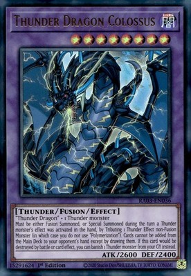 Yu-Gi-Oh! Thunder Dragon Colossus 1st Ed/. RA03-EN036 Ultra Rare NM/LP x1
