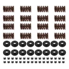 64pcs Valve Springs & Steel Retainers & Locks for Chevy Small Block 350/400/Z28