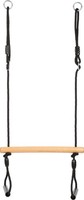Small Foot Trapezschaukel Mit Turnringen „Black Line“, Robuste Holzschaukel FüR