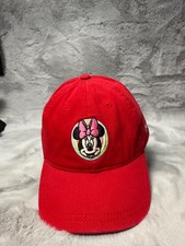 Minnie Mouse Hat Cap Red Youth Strap back Adjustable Disney Embroidered