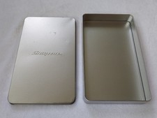 Snap-on Tools Silver Metal Steel Tin Case Only Storage Box Snap-on Tools Silver Metal Steel Tin Case Only Storage Box