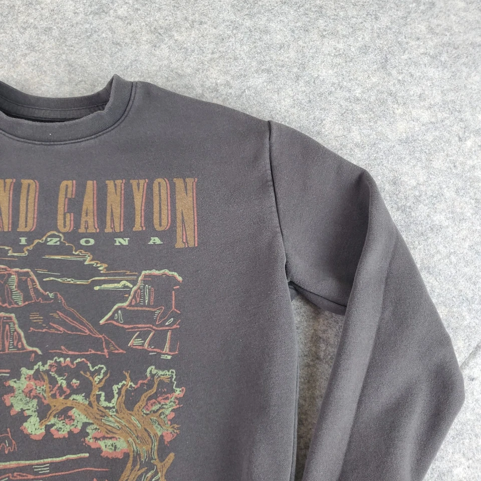 Grand Canyon x Hollister Sweatshirt Womens Medium Gray Crew Neck Long Sleeve - Image 4 of 4