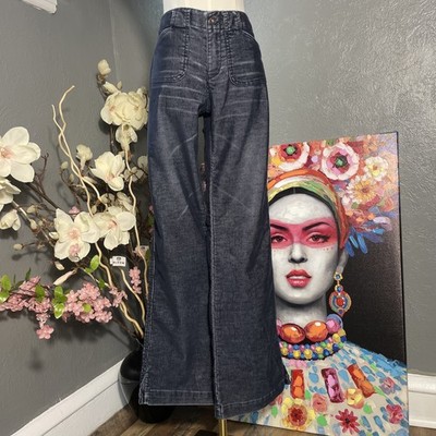 Express Corduroy Women's Pants Slacks Size 5/6 Mid Rise Boot Cut Stretch Faded