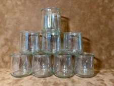 Set of 8 Cleaned Oui Yogurt Jars - 6oz - No Labels - Buy More Save Up To 20