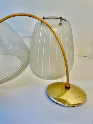 Ca 1950s MCM Wilhelm Wagenfeld MUNICH Pendant Lamp for Peill