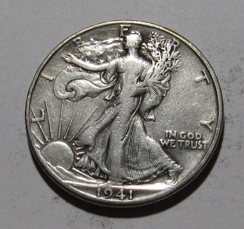 Photo of a 1941-D Walking Liberty Half Dollar from an eBay listing that sold on Jul 19, 2026