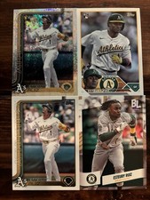 Esteury Ruiz 4 Card LOT! Holofoil / Rookie - Oakland Athletics