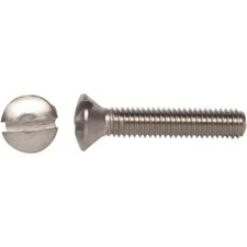 #5-40 x 1/2" OVAL HEAD SLOTTED MACHINE SCREWS STAINLESS STEEL (SELECT QTY)
