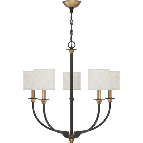Quoizel ADY5005 Bronze Audley 5-Light 26"W Chandelier - Picture 6 of 7