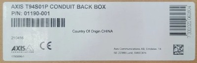 Axis T94S01P Conduit Back Box