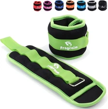 Adjustable Ankle Weights for All Ages - 1 to 20 lbs Pair for Strength Training