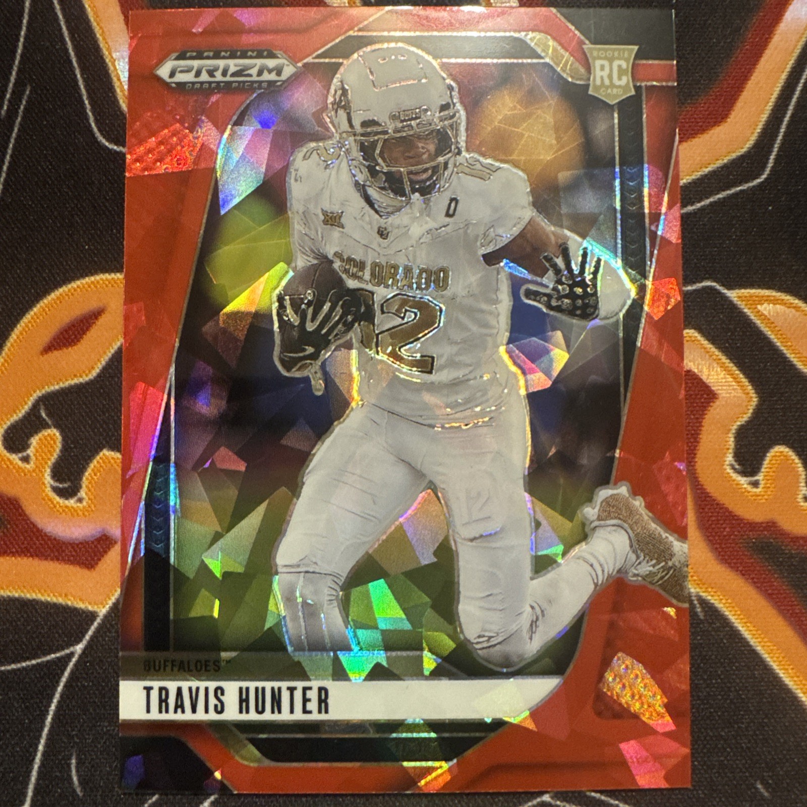 Panini 2025 Prizm Draft Picks Travis Hunter Rookie #21 Red Ice RC