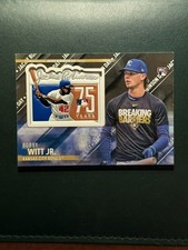 2022 Topps Update  - Special Event Patch Manufactured Relics Black Bobby Witt...