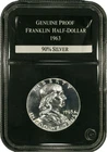 1963 50c Proof Franklin Silver Half Dollar - C55