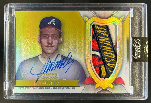 2024 Topps Dynasty John Smoltz Patch Auto Logo Gold #1/1 Braves