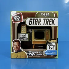 Tiny TV Classics Star Trek Collectible TV with Real Working Remote- NEW 