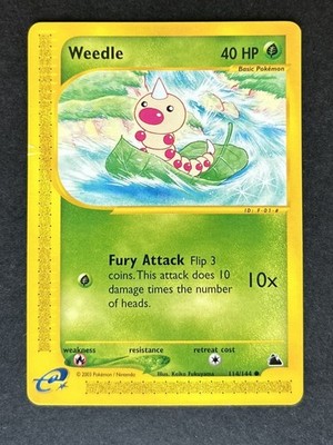 Pokemon 2003 Skyridge Weedle 114/144 Non-Holo MP