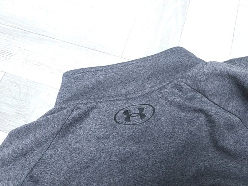 MENS GREY UNDER ARMOUR LONG SLEEVE Half Zip TOP/XL /RUNNING/GYM - Picture 5 of 5