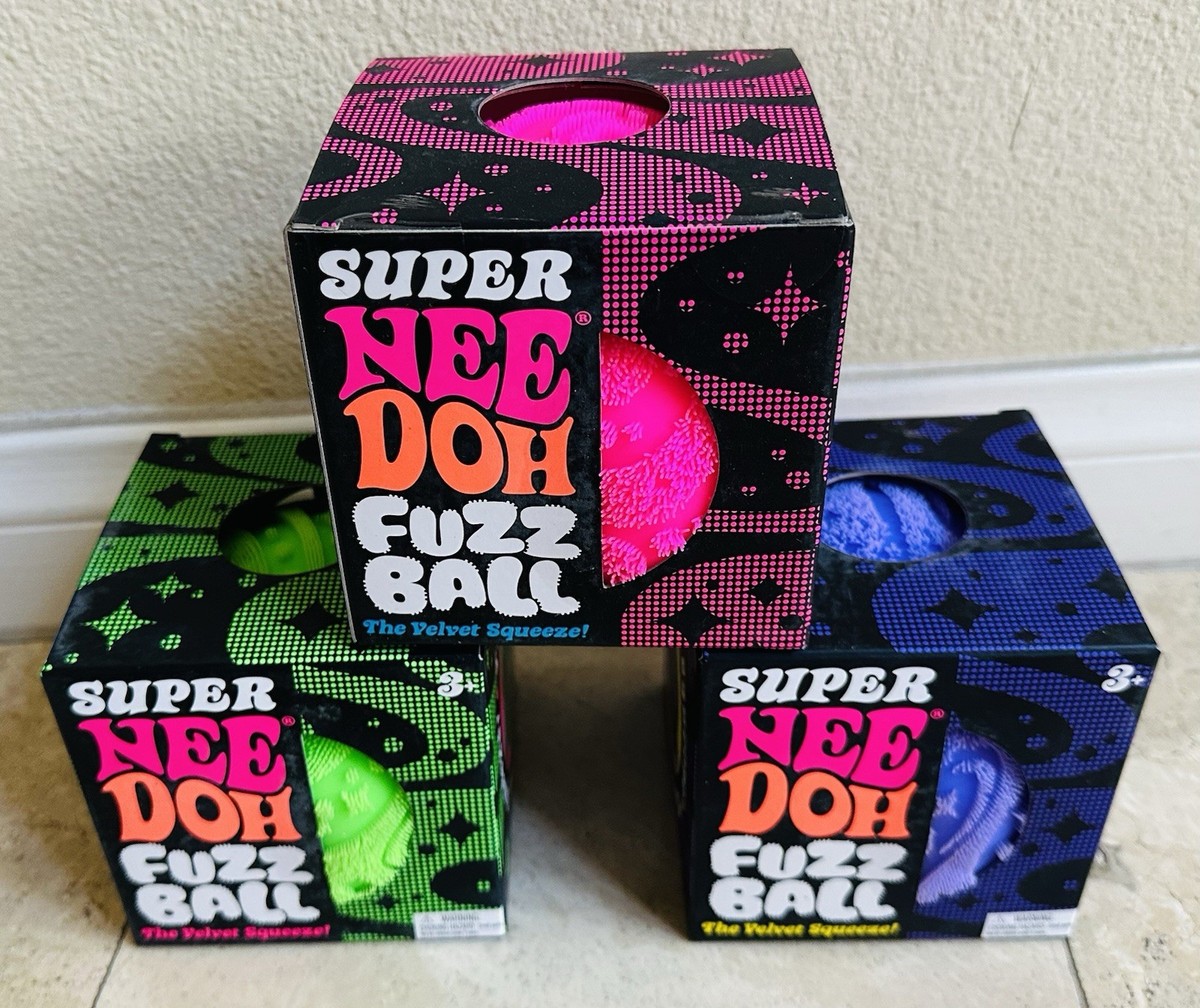 【超希少品】FUZZBALL 新品 🔥 NeeDoh SUPER Fuzz Ball XL Squishy AUTHENTIC Schylling toy