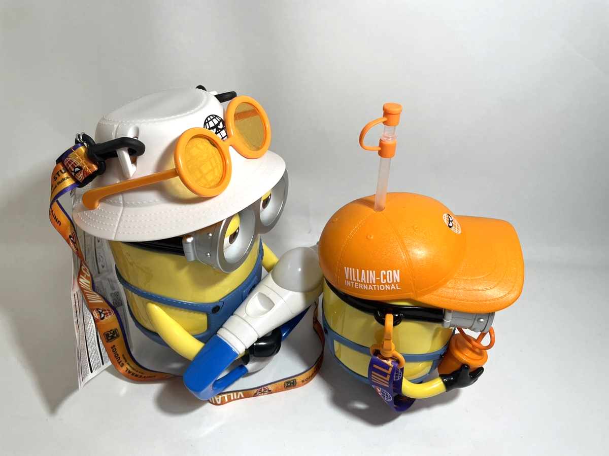 USJ Limited Minions Minion Popcorn Bucket & Drink Bottle Set of 2