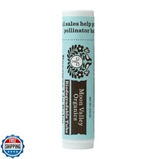 MOON VALLEY ORGANICS Organic Herbal Lip Balm Mint Vanilla, 0.15 OZ