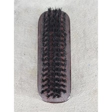 Vintage Style 100 Pure Bristle Shoe Shine Clothes Brush Wood Handle 4.75 inch