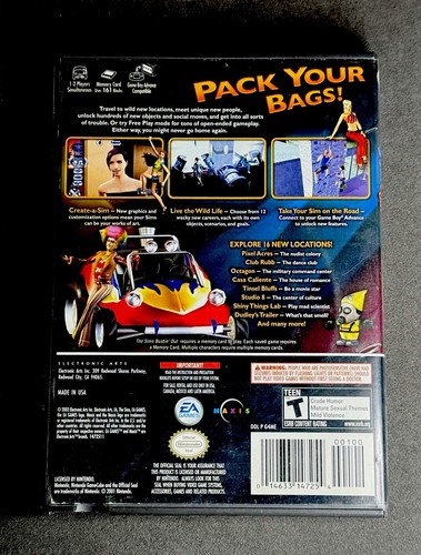 Sims Bustin' Out - Nintendo GameCube - CIB Complete w/Man - Ships Same Day - Picture 4 of 4