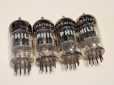 Philips Mullard Blackburn i63 12ax7 7025 Tubes Package Quad X4 Maxi Tested