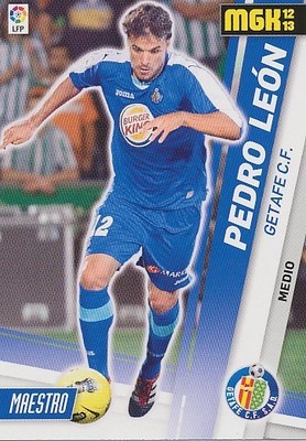 139 PEDRO LEON # GETAFE CF OFFICIAL TRADING CARD PANINI LIGA 2013