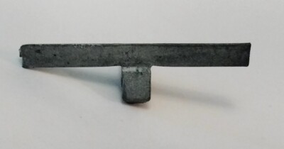 Wood Ship Model  Diorama Parts White Metal radar antenna 42mm x 13mm