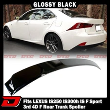 2014-2020 Fit For LEXUS IS250 IS350 Sedan D Rear Roof Spoiler Painted Black