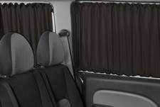 Maß GARDINEN für VW CADDY MAXI MIT HECKKLAPPE AUTOGARDINEN VORHÄNGE SCHWARZ