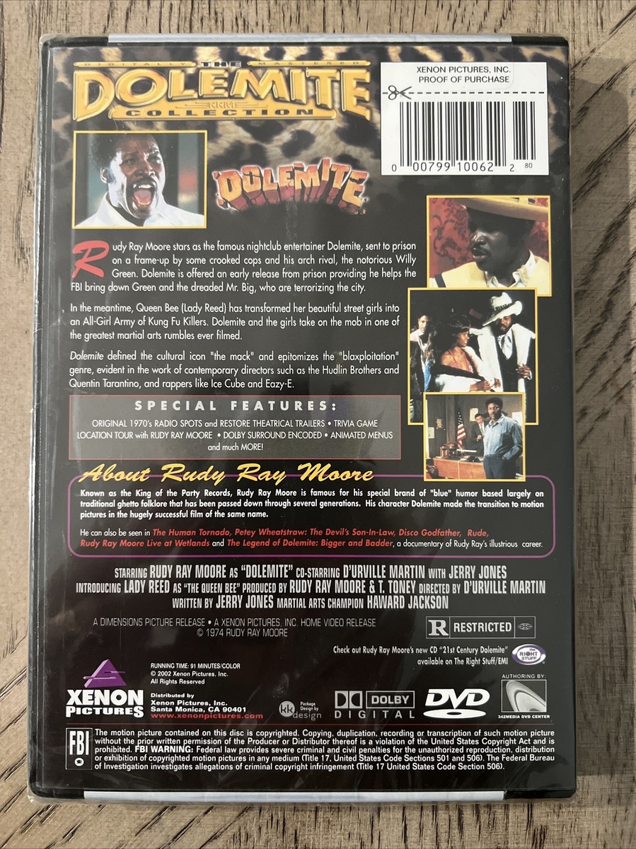 DOLEMITE - DVD - RUDY RAY MOORE - D'URVILLE MARTIN - JERRY JONES