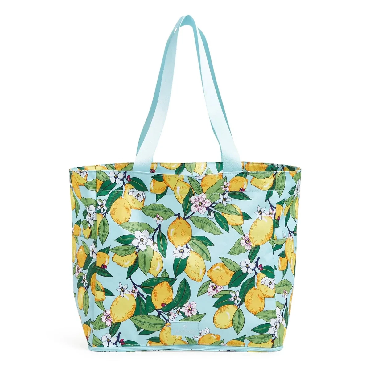 Vera Bradley Lighten Up Deluxe Family Tote Lemon Grove Large Shoulder Bag